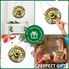 4Pcs Diamond Painting Insects and Flowers Window Pendants Suncatcher Hanging Kits for Home Porch Farmhouse