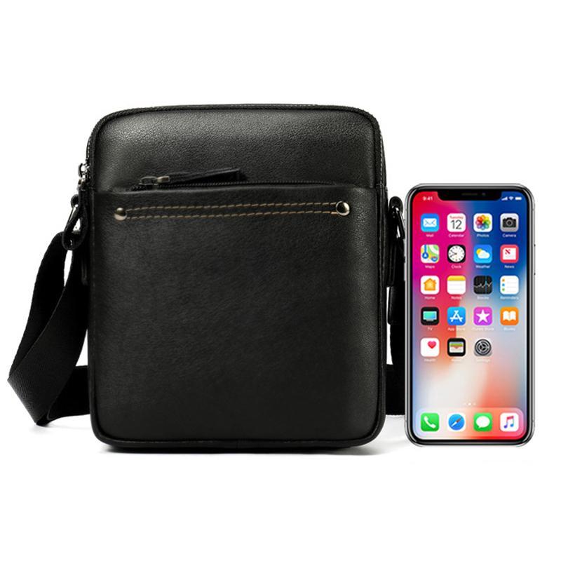 Mens Hipster Messenger Bags Plain Casual Leather Shoulder Bags