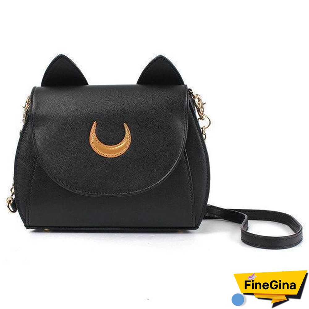 Sweet Moon Print Ear Pattern Design Crossbody Bag Cute Bag