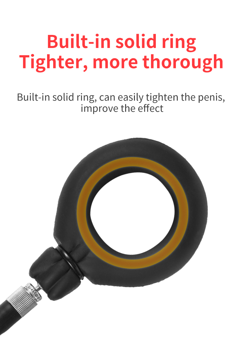 Inflatable Silicone Cock Ring for Enhanced Male Pleasure