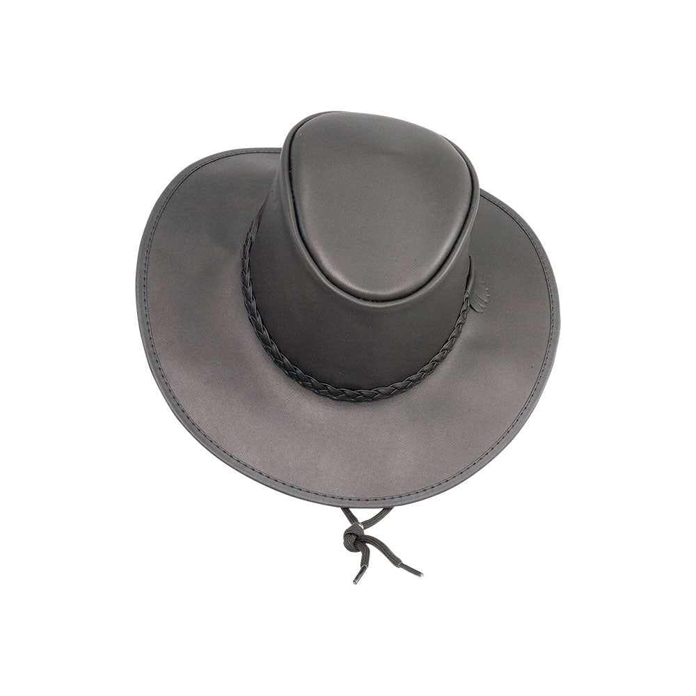 Crusher - Mens Crushable Leather Outback Hat