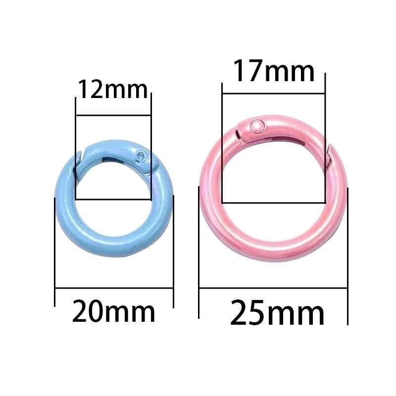 Basic Round Alloy Plating Unisex Bag Pendant Keychain