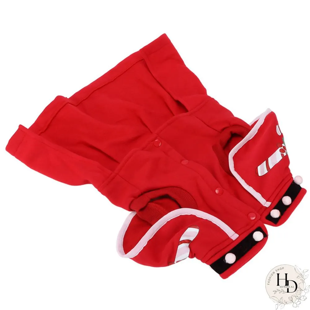 Dog Christmas Costume Thicken Warm Christmas Clothes for Small Medium Large Dogs(XL ) Deeh