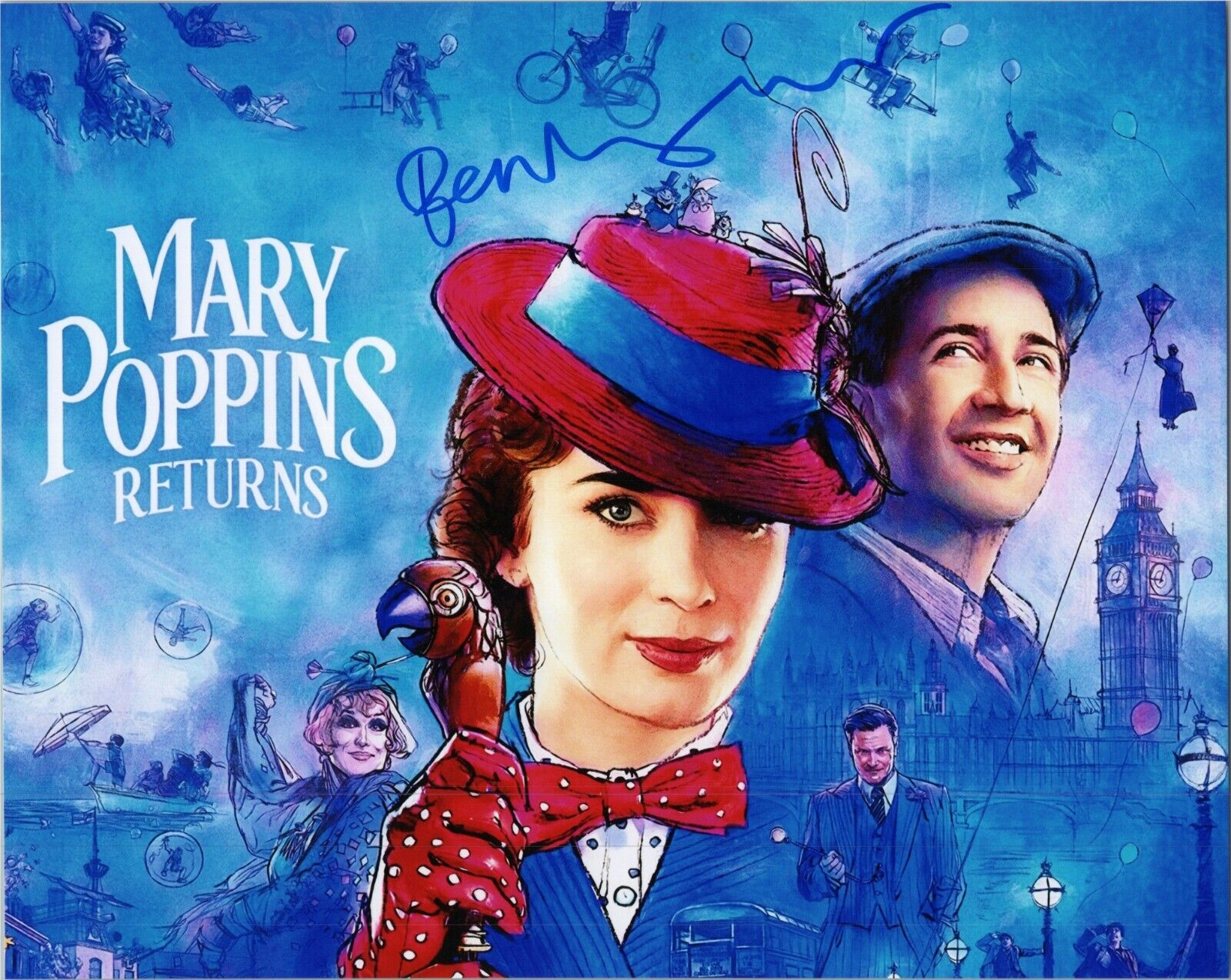 ~~ BEN WHISHAW Authentic Hand-Signed MARY POPPINS RETURNS