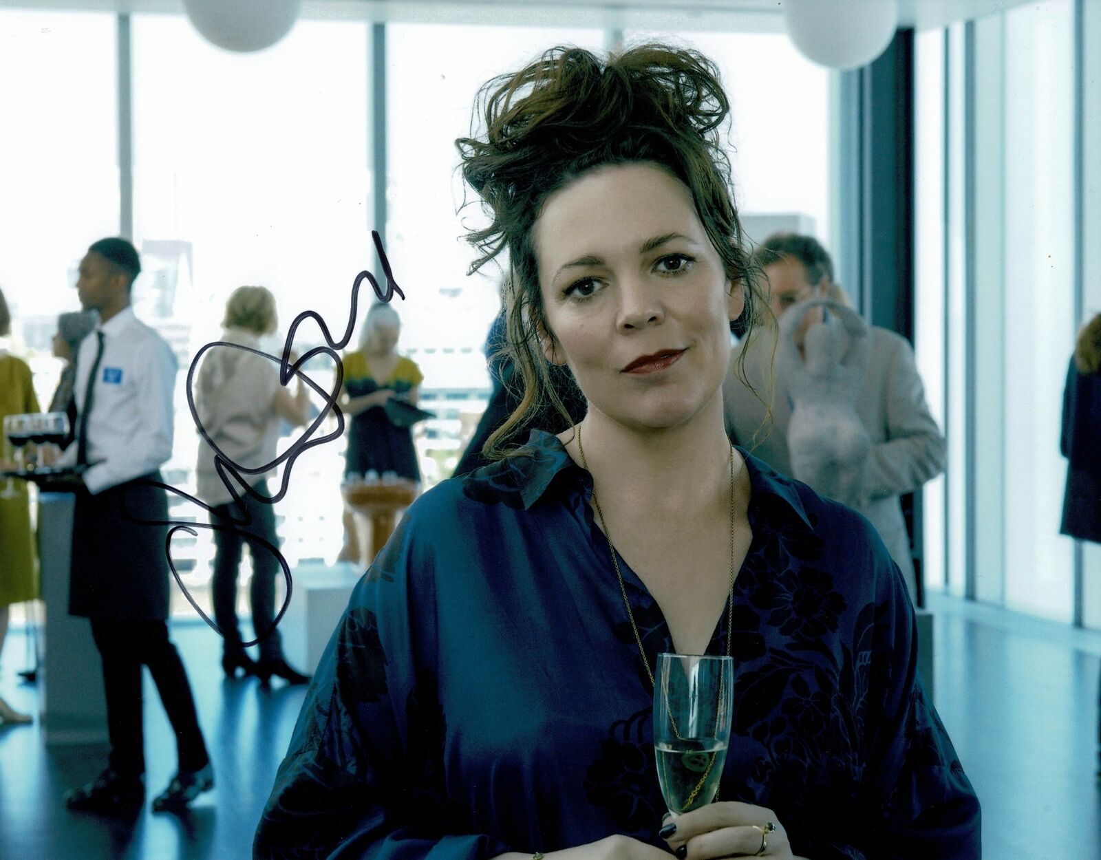 Olivia Colman SIGNED 10X8 Photo Poster painting Fleabag Genuine Signature AFTAL COA (5574)