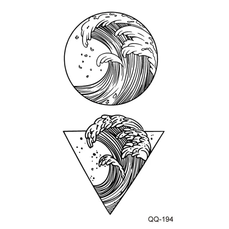 Tattoo Sticker Clock Skull Temporary Sleeve Tattoo Waterproof Sexy Body Art Fashion