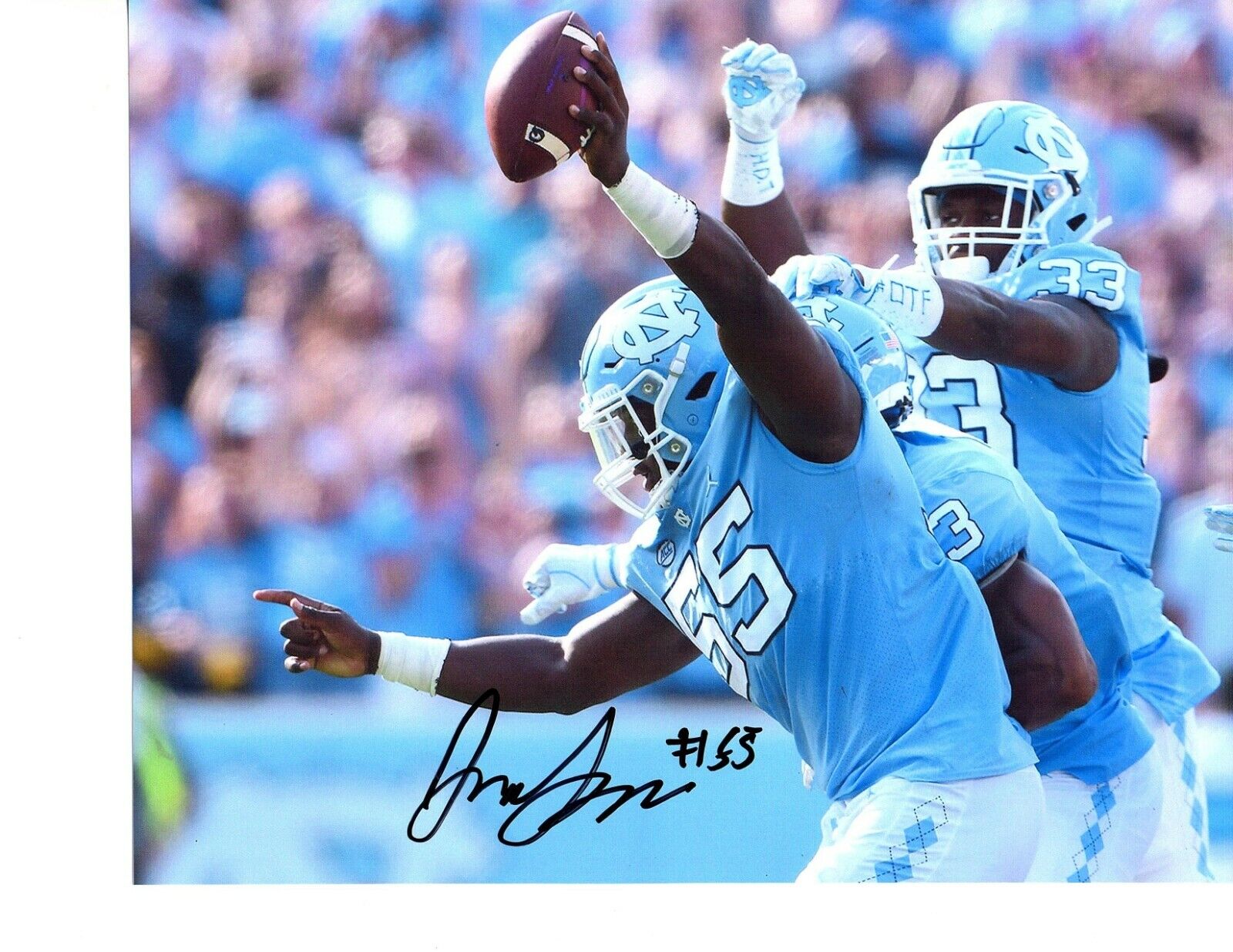 Jason Strowbridge North Carolina signed autographed 8x10 football Photo Poster painting 20Draft