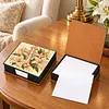 PU 5D Pearl Diamond Painting Kit Note Box DIY Diamond Art Notepad Box with 160 Sheets of Paper (Cross)