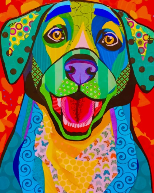 

Colorful Puppy – Paint By Numbers - 40*50CM, 501 Original