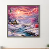 Diamond Painting - Full Round Drill - Snow Scene(Canvas|40*40cm)