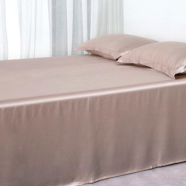 19 Momme Silk Flat Sheets Pink