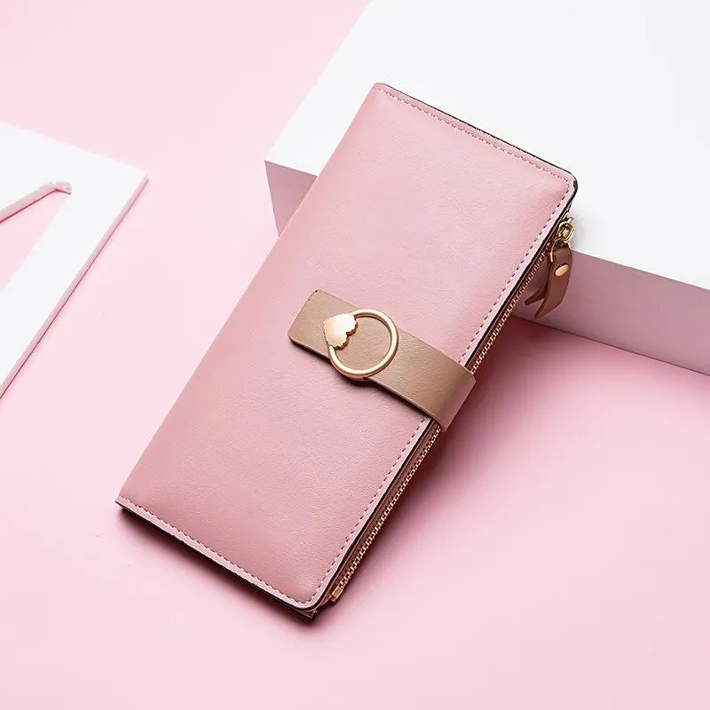 Wallet Long Girls New 2022 Zipper Embroidery Clutch Wallet Card Bag