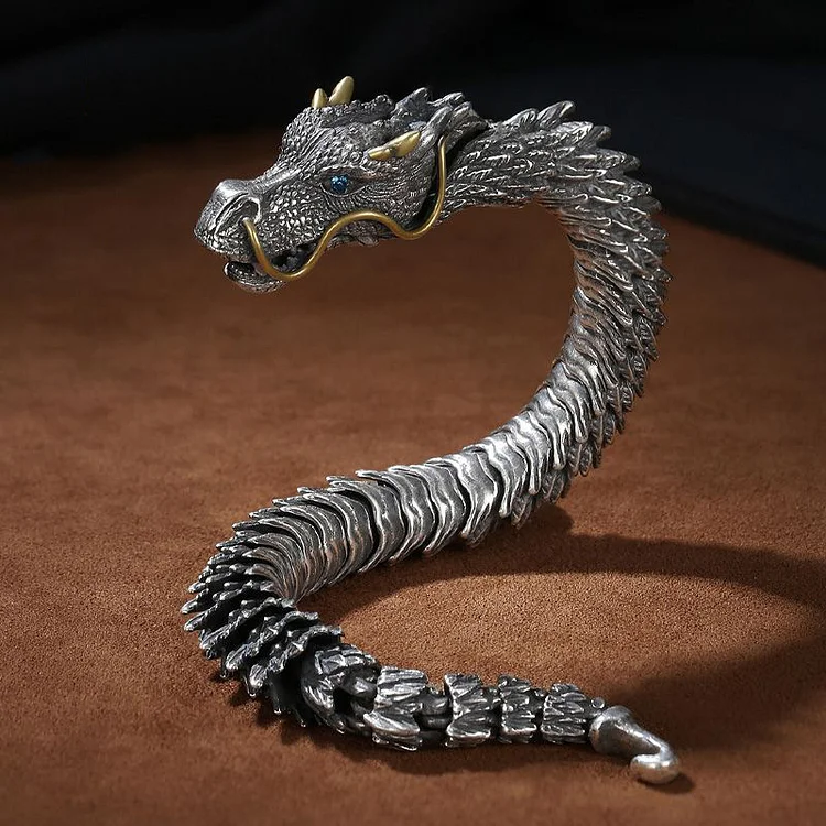 Power of Handmade Golden Horn Dragon Bracelet