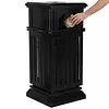[US Local Warehouse] Commercial Trash Can with Removable Inner Bucket & Lid Side Opening Waste Bin for Garage Backyard