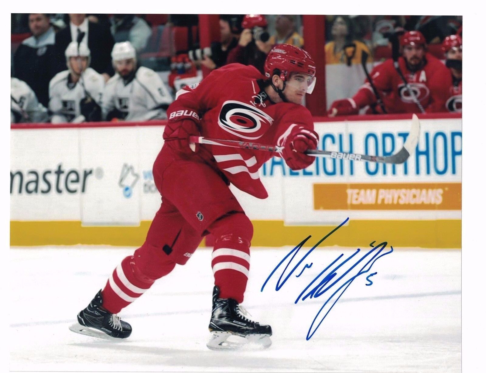 Noah Hanifin Carolina Hurricanes Autographed 8 x 10