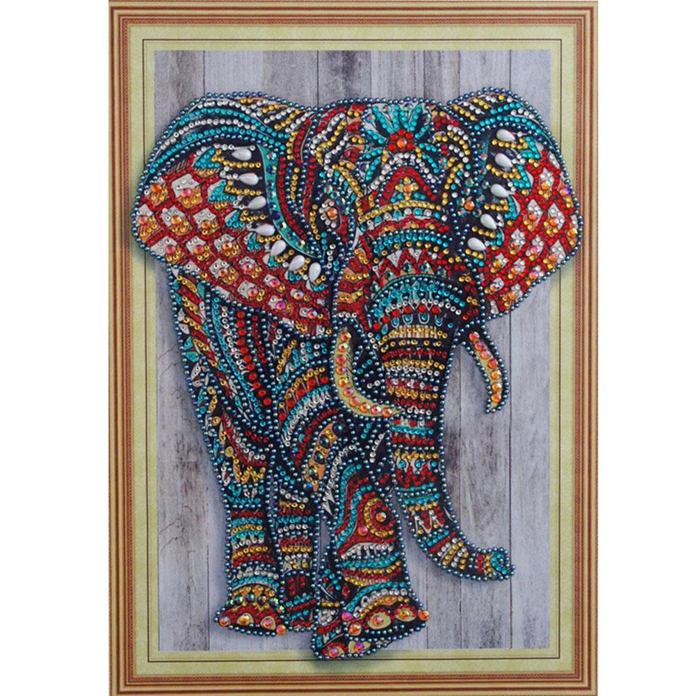 Diamond Painting - Crystal Rhinestone - Elephant