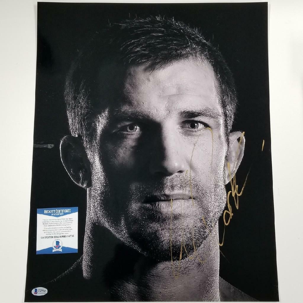 Luke Rockhold signed 16x20 Photo Poster painting MMA UFC Autograph ~ Beckett BAS COA