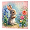 Framed Diamond Painting - Full Round Drill - Rabbit (25x25cm)