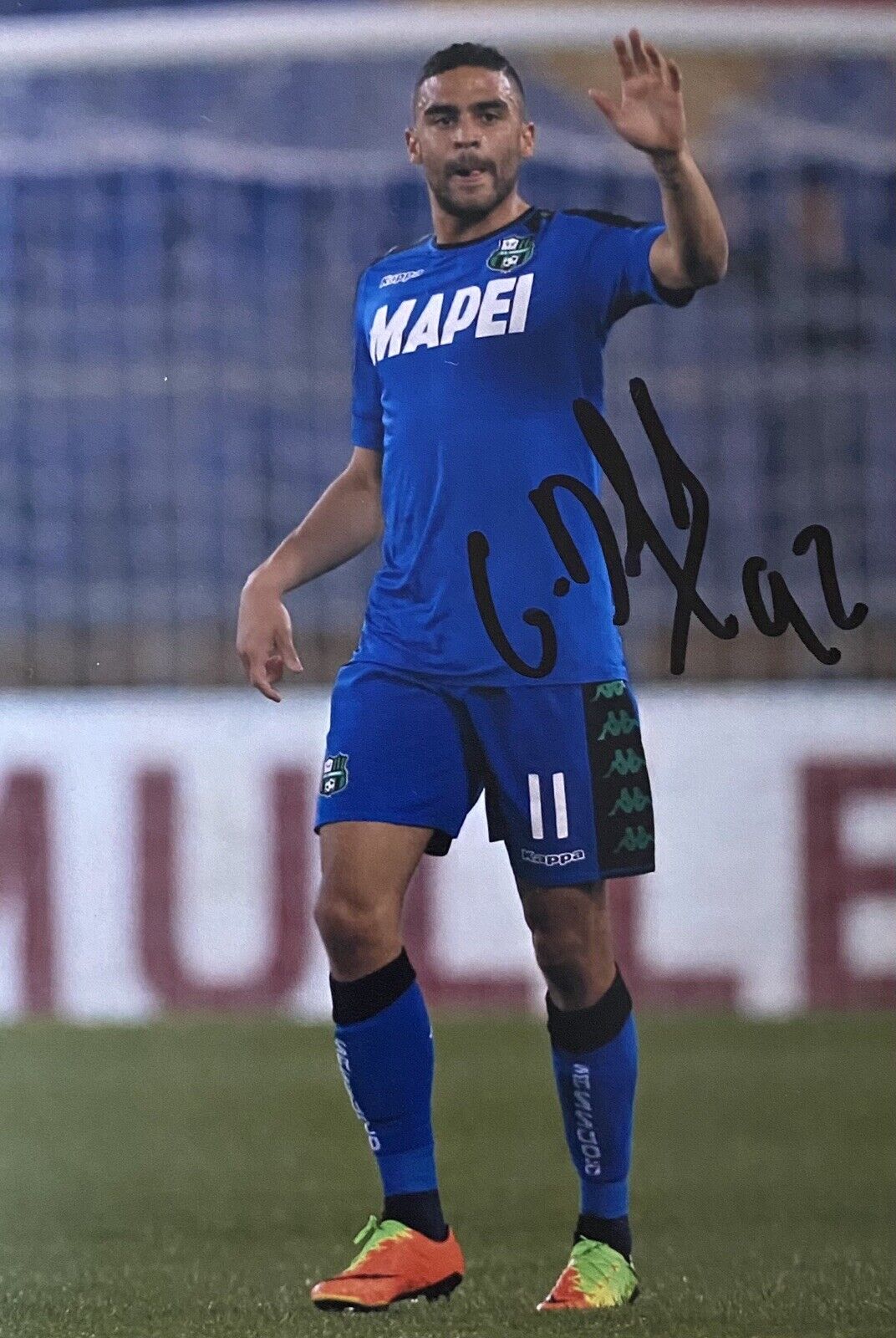 Gregoire Defrel Hand Signed Sassuolo 6X4 Photo Poster painting