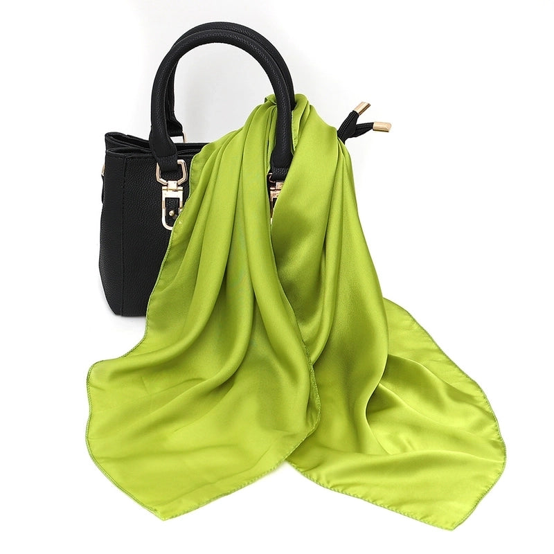 Women’s Elegant Basic Printing Polyester Printing Silk Scarf