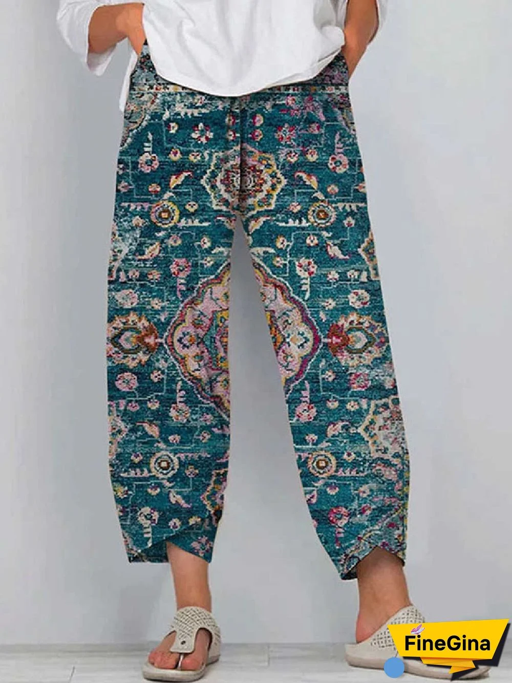 Plus Size Casual Loose Ethnic Pants