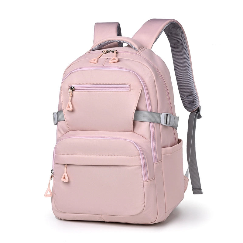 Backpack Large Capacity Korean Style Simple Student Backpack Junior And Senior High School Student Casual Schoolbag Double Back Delivery