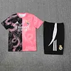 2025/2026 Real Madrid Pre-Match Training Black Pink Shirt+Shorts 1:1 Thai Quality