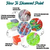 (US Local)6 PCS Acrylic Washable Diamond Painting Art Coasters Kits with Holder (Cross)