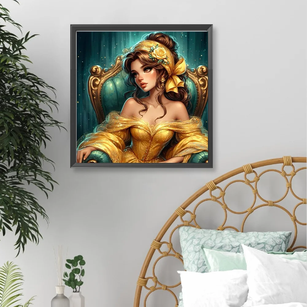 Diamond Painting - Full Round Drill - Belle(Canvas|40*40cm)