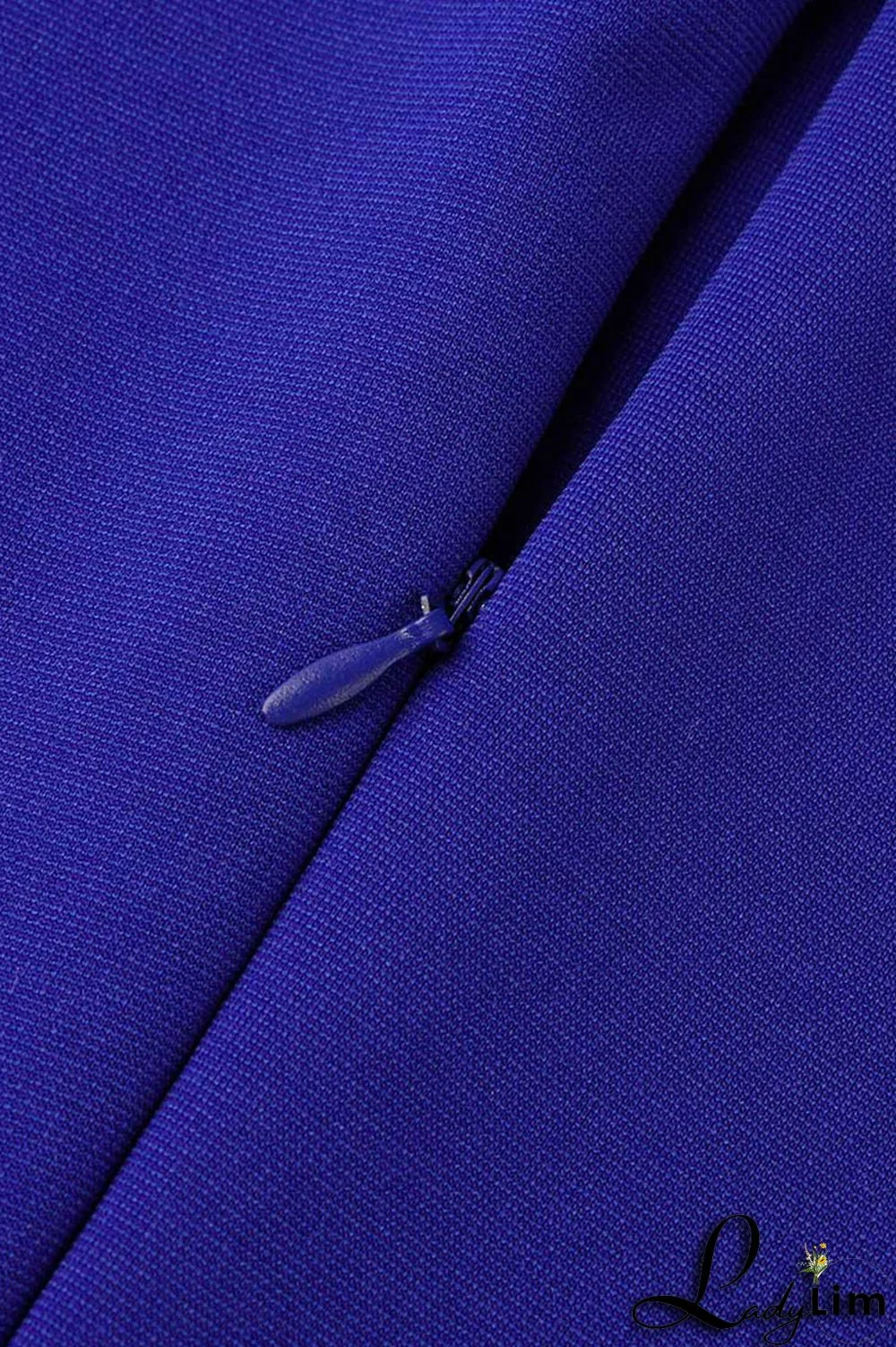 Blue Casual Elegant Patchwork V Neck One Step Skirt Dresses