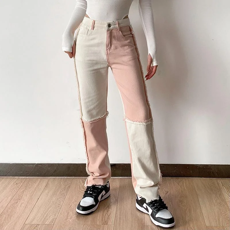 Matching color jeans