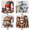 (Multi Style)Gnome-Full Embroidery 3 Strands 11CT Stamped Cross Stitch-45*45CM