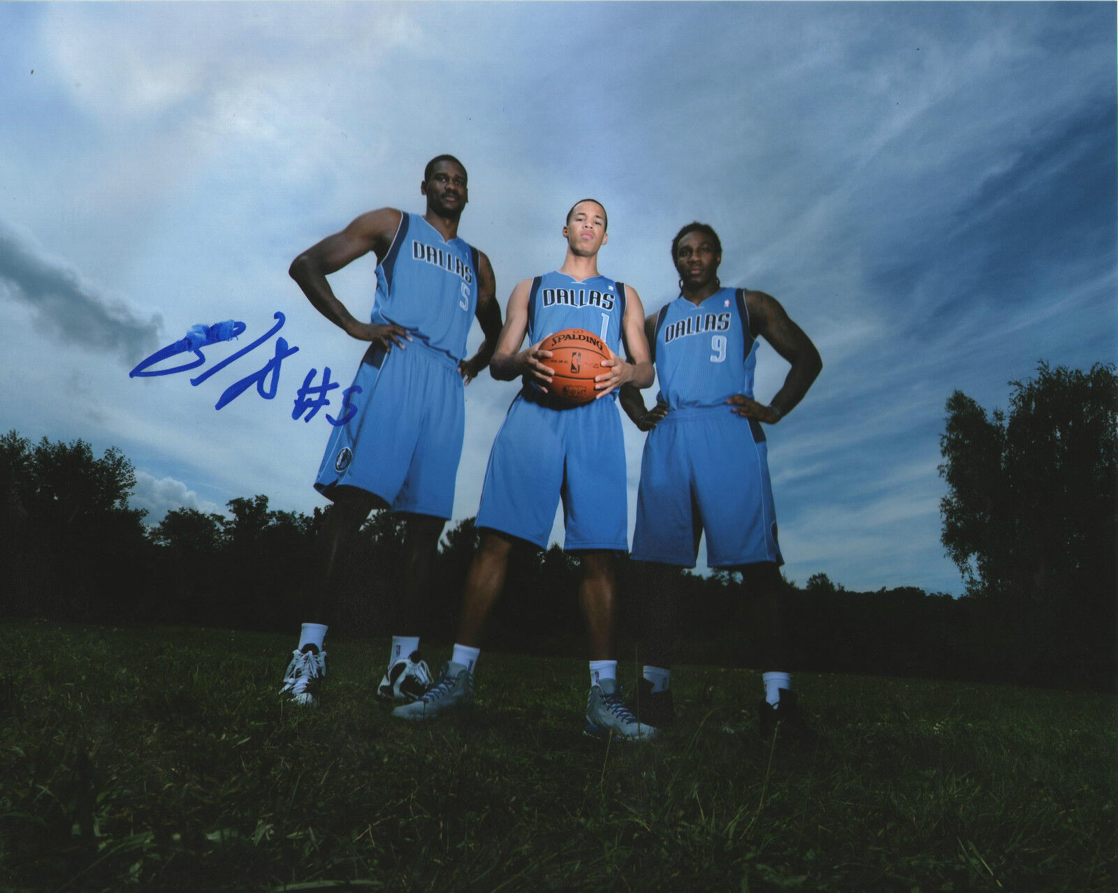 Bernard James *DALLAS MAVERICKS* Signed 8x10 Photo Poster painting B1 COA GFA