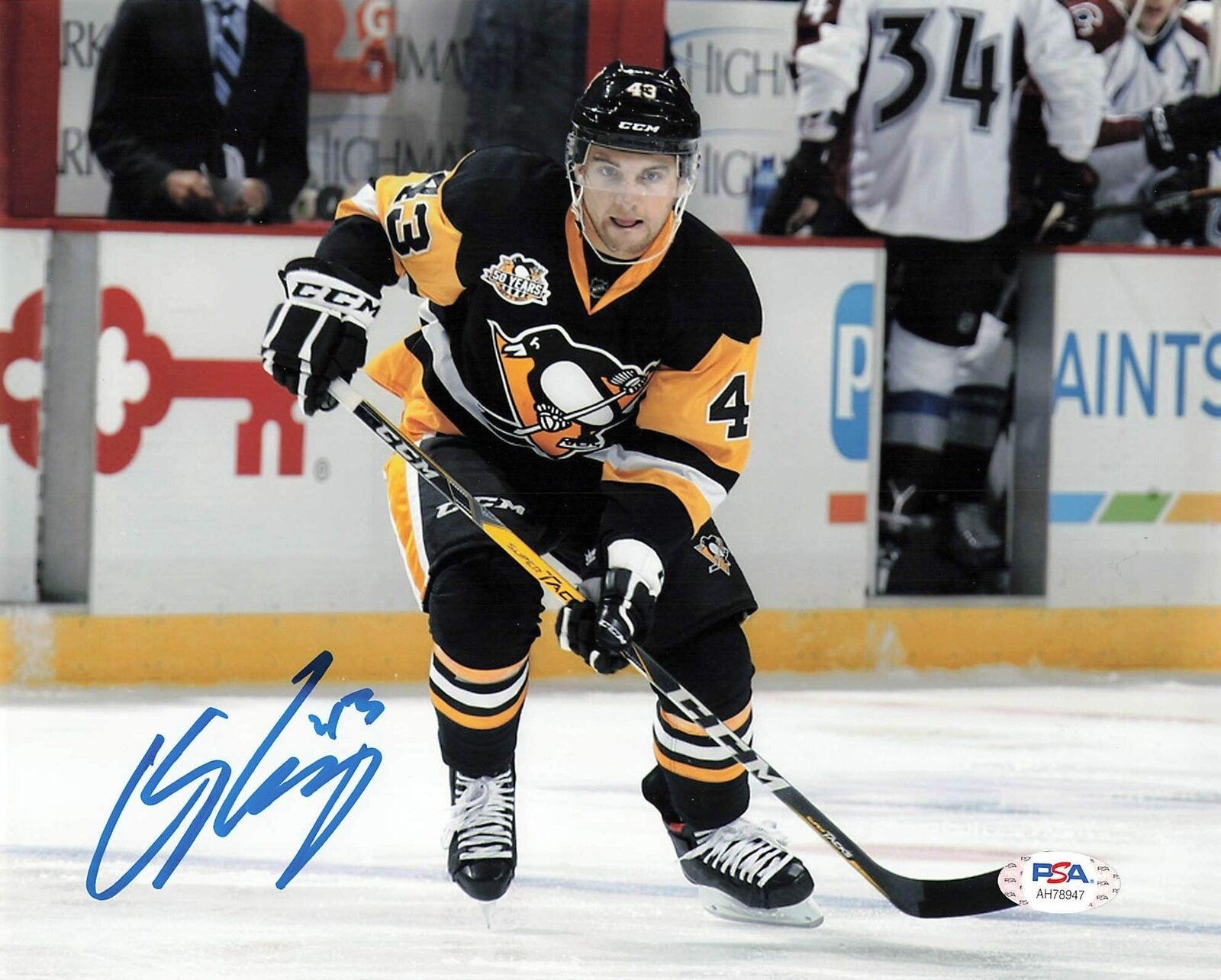 Conor Sheary signed 8x10 Photo Poster painting PSA/DNA Pittsburgh Penguins Autographed