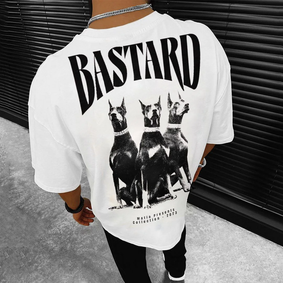 Bastard & Dogs Print Short Sleeve T-Shirt