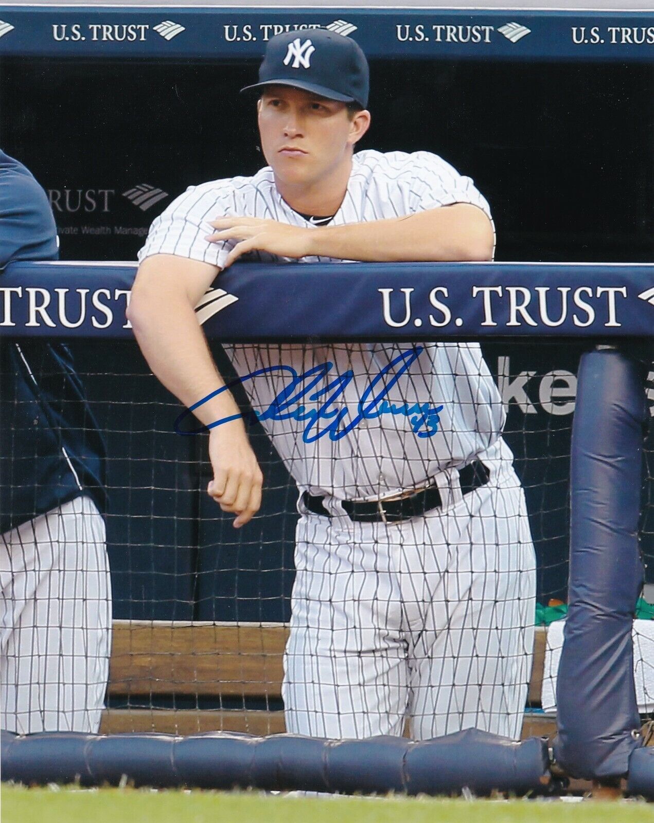 ADAM WARREN NEW YORK YANKEES ACTION SIGNED 8x10