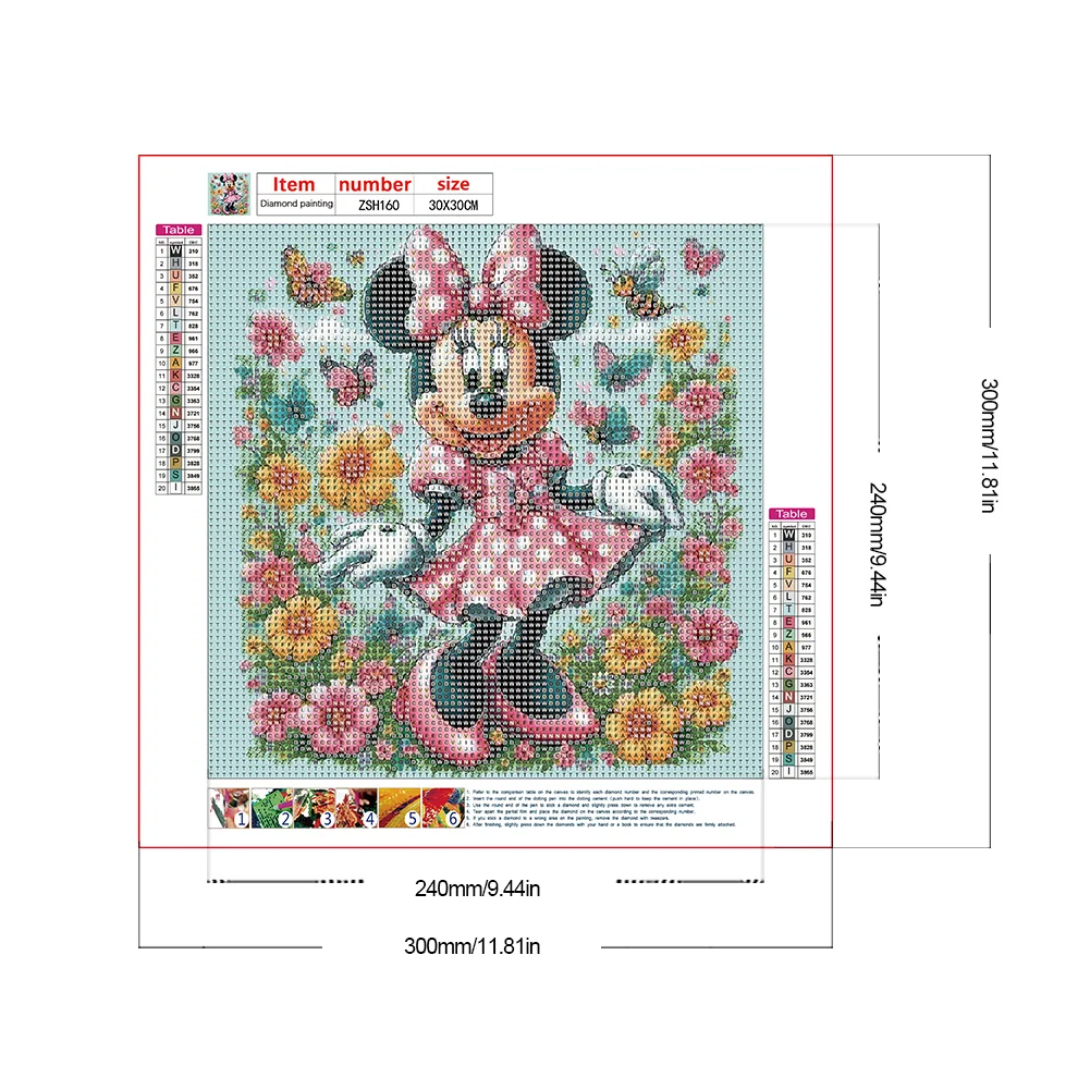 Diamond Painting - Full Round Drill - Mickey Mouse(Canvas|30*30cm)