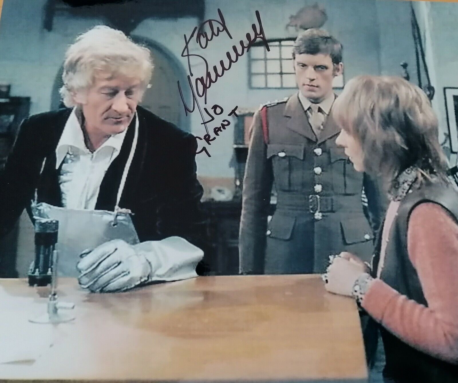 Katy MANNING as Jo Grant - Doctor Who GENUINE SIGNED 8 x 10 AUTOGRAPHED Photo Poster painting