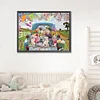 5D DIY Full Square Drill Diamond Painting Dog & Car Kit Home Decor Art 40x30cm (B)
