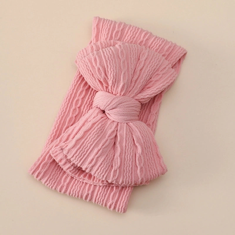 Girl’s Minimalist Bow Knot Nylon Jacquard Hair Band