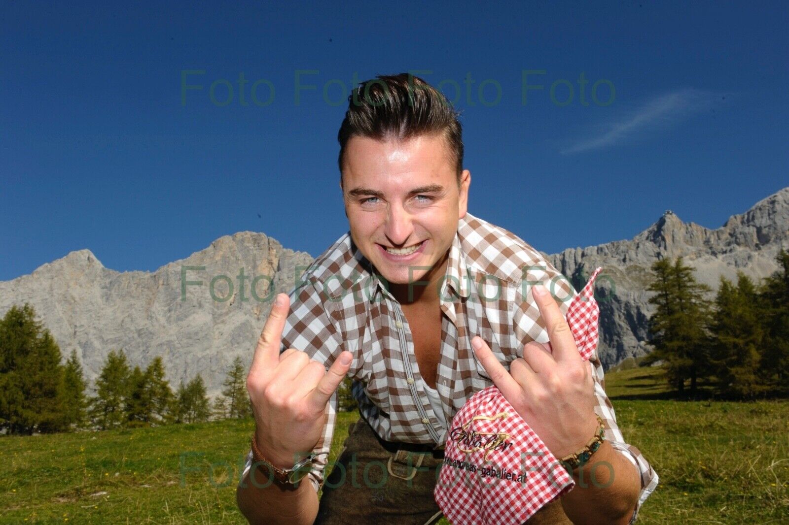 Andreas Gabalier Volks Musik Foto 20 x 30 cm ohne Autogramm (Be-46