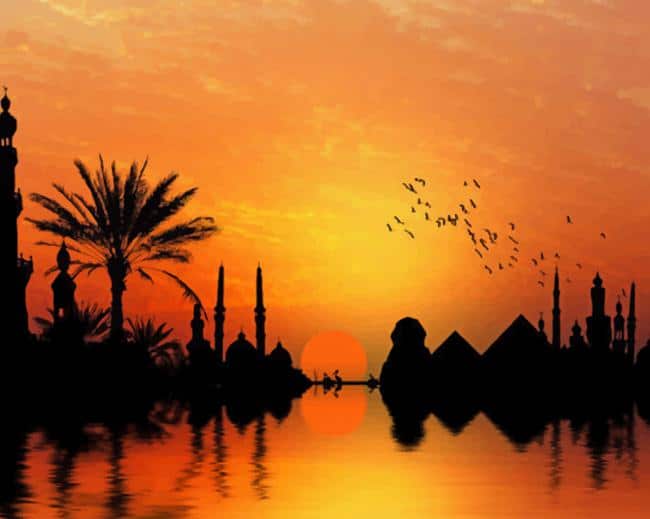 

Sunset Nile River – Paint By Numbers - 40*50CM, 501 Original