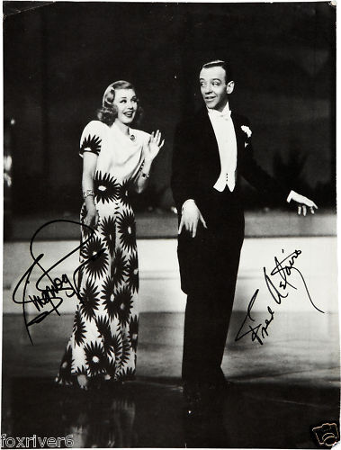FRED ASTAIRE & GINGER ROGERS - Signed Photo Poster paintinggraph Film Actor / Actress - preprint
