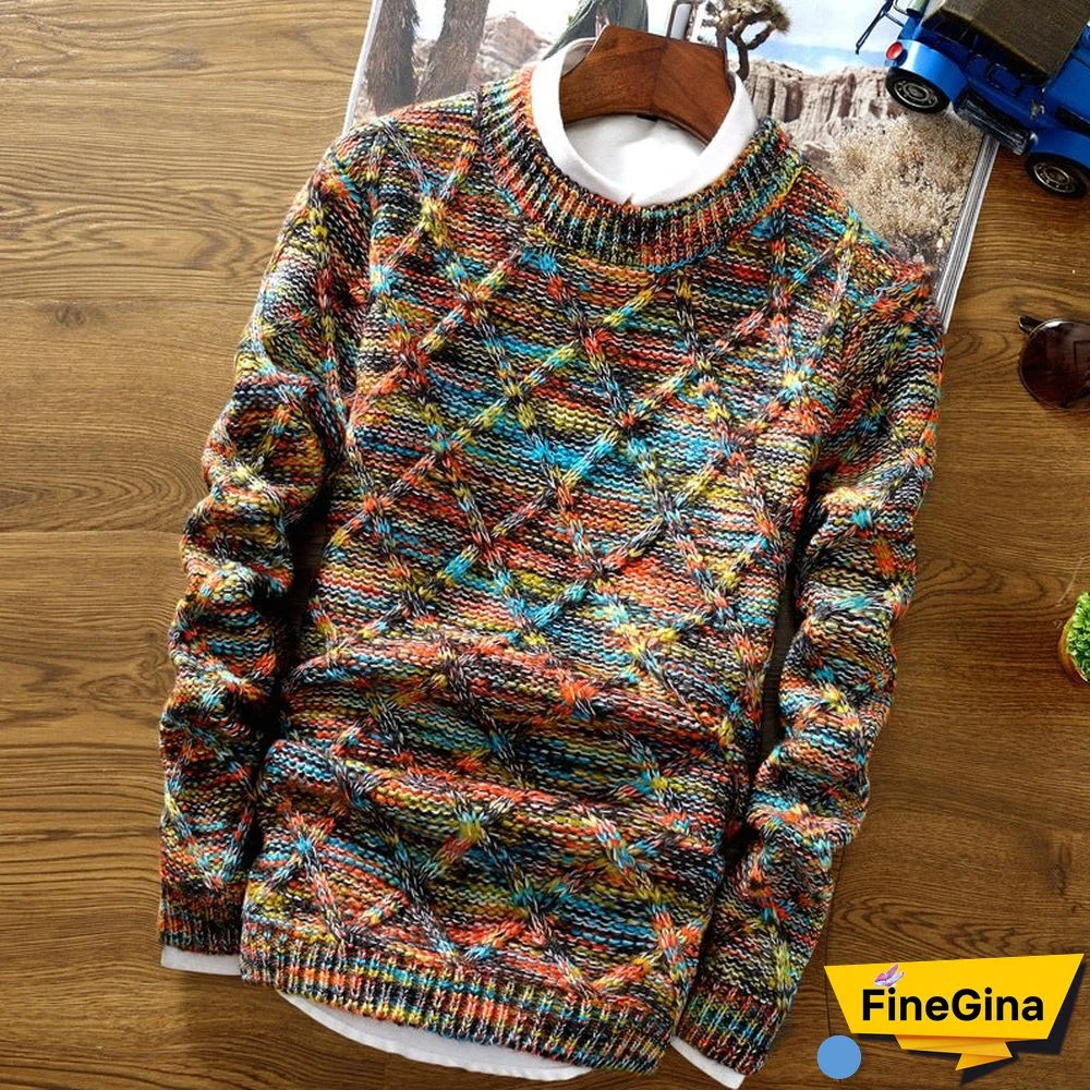 Turtleneck Slim Men's Sweater