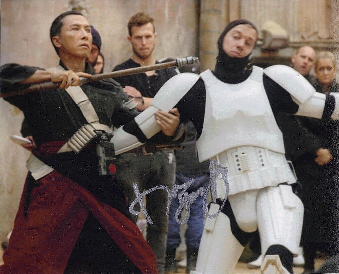 Donnie Yen Signed 10X8 Photo Poster painting Rogue One: A STAR WARS Story AFTAL COA (5334)