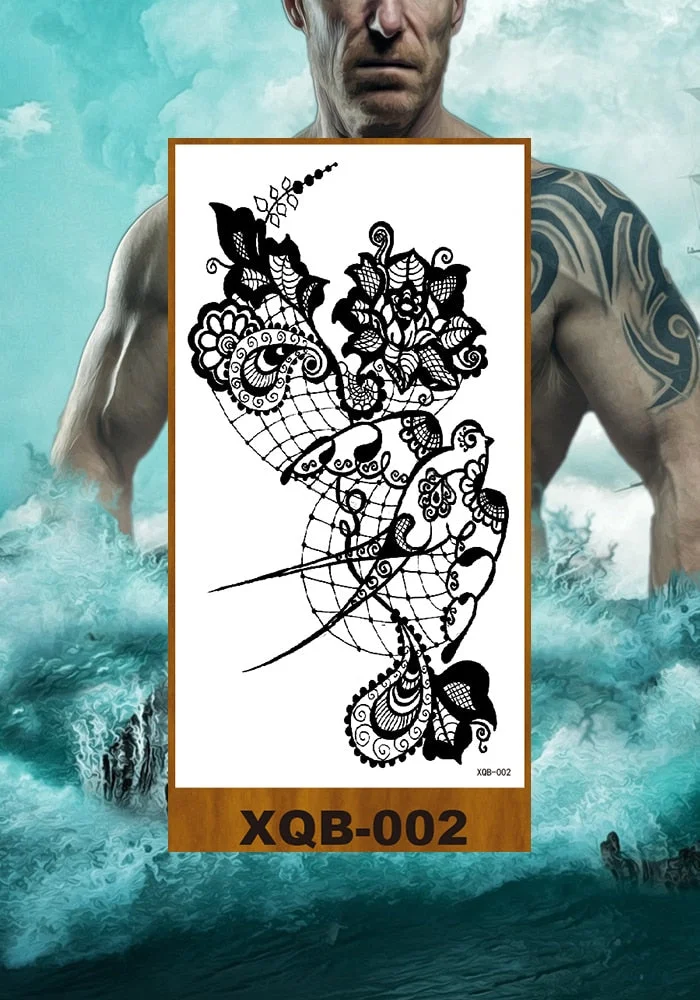 Waterproof Temporary Flash Tatoo Hand back Arm art Tattoos for boy Women Men Tattoo Sticker eagle Crow Gothic eye Fake Tatto