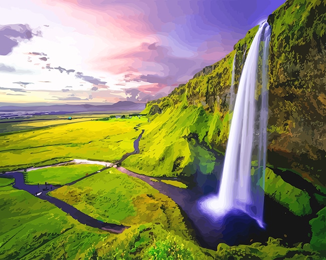 

Nature Water Fall- Paint By Numbers - 40*50CM, 501 Original