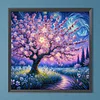 Diamond Painting-5D Full Round Drill Flower Trees(40x40cm)