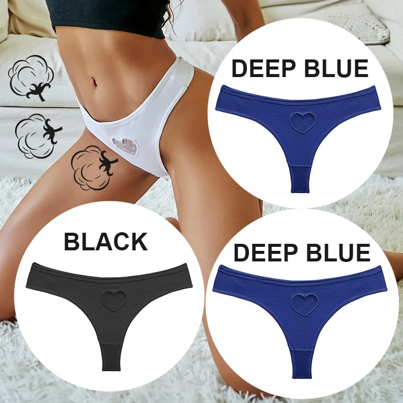 FINETOO 3PCS/Set S-XL Women Panties G-String Underwear Fashion Thong Lingerie Low Rise Panty Sexy Lace T-Back Woman Panties