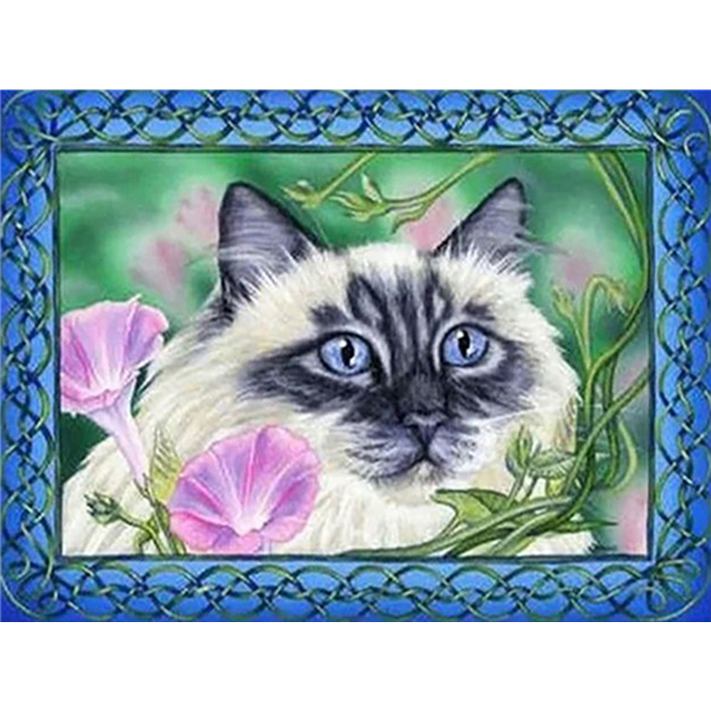 

Flower Cat - Round Drill Diamond Painting - 40*30CM, 06, 501 Original